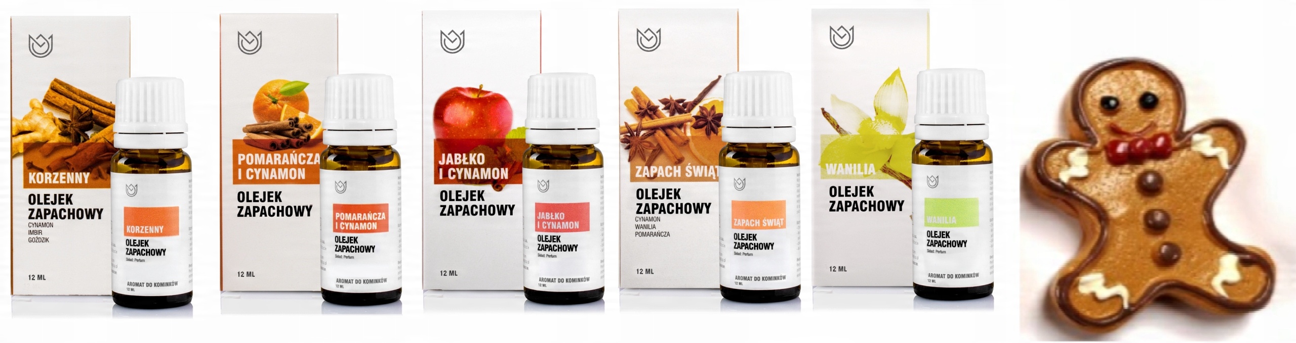 

Zestaw świąteczny olejek 5x 12ml Naturalne Aromaty