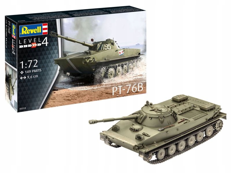 Revell 03314 Plovoucí tank PT-76B 1:72