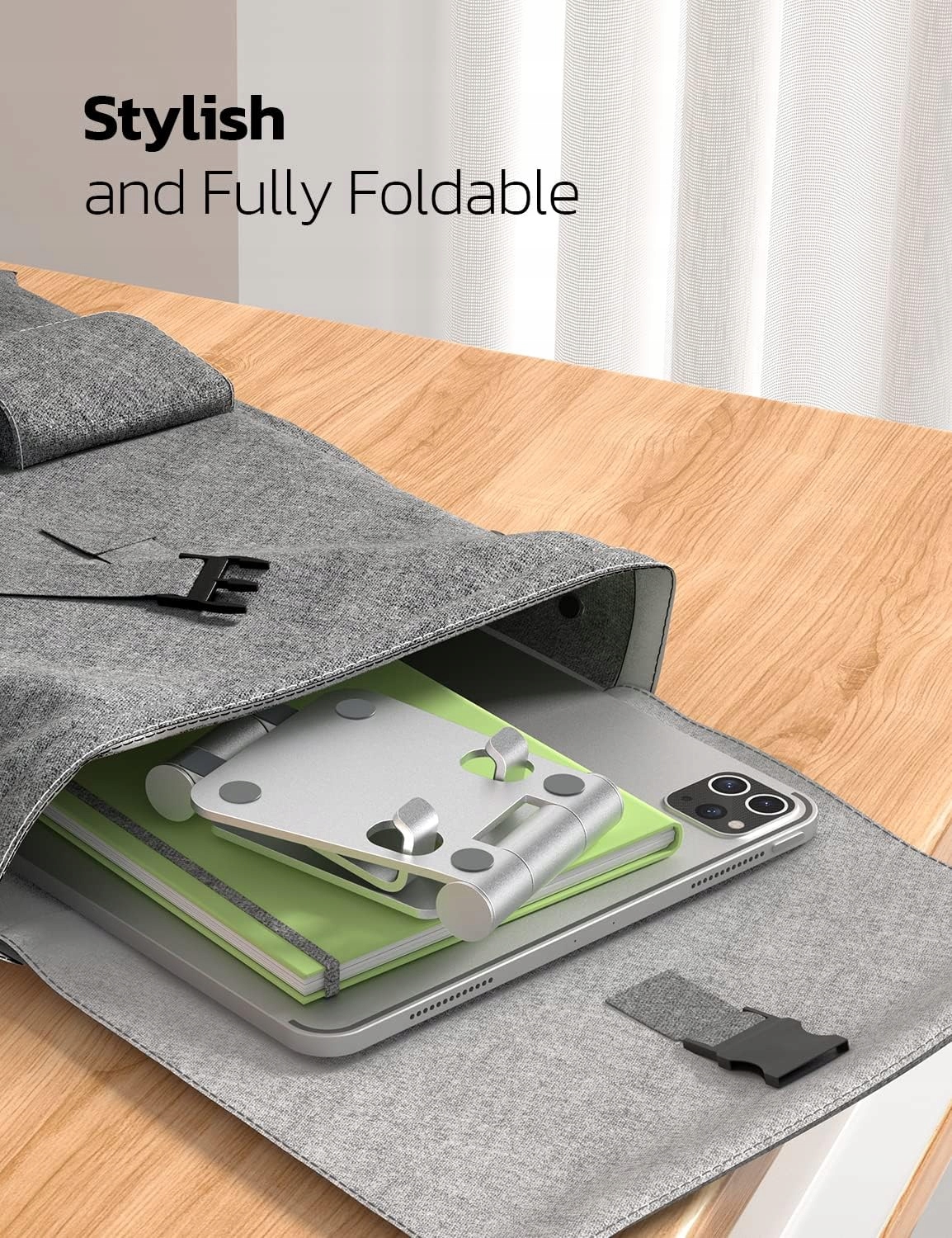 NULAXY Regulowany Stojak Na Telefon Aluminiowy Kompatybilny Z iPhone Galaxy — miniatura 5