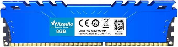 Pamäť Ram DDR3 Wlizedle 32 Gb (4 x 8 Gb) 1600 MHz, PC3-12800 240-pinová