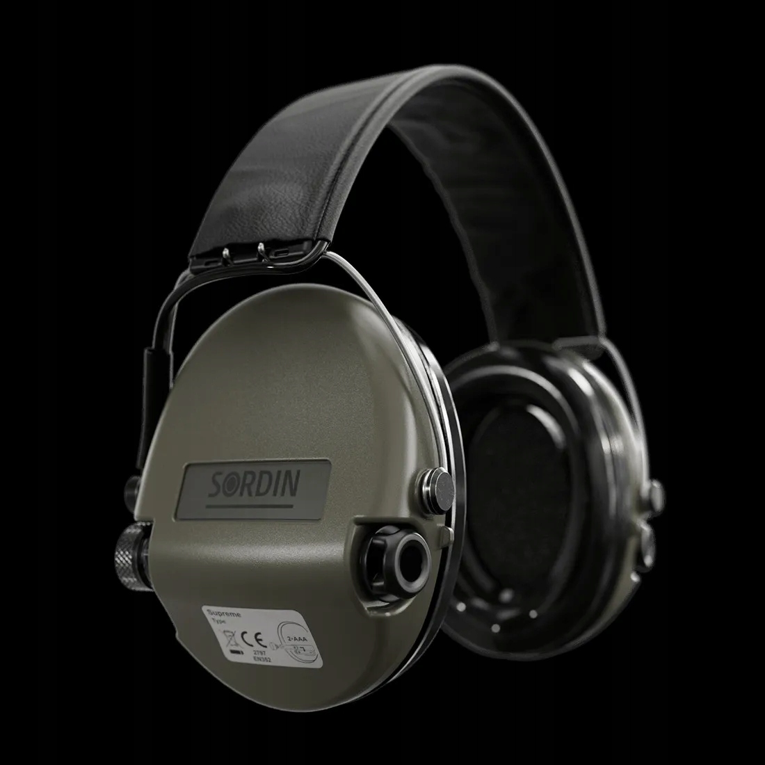 Sordin Supreme Pro zielone słuchawki aktywne 75302-S