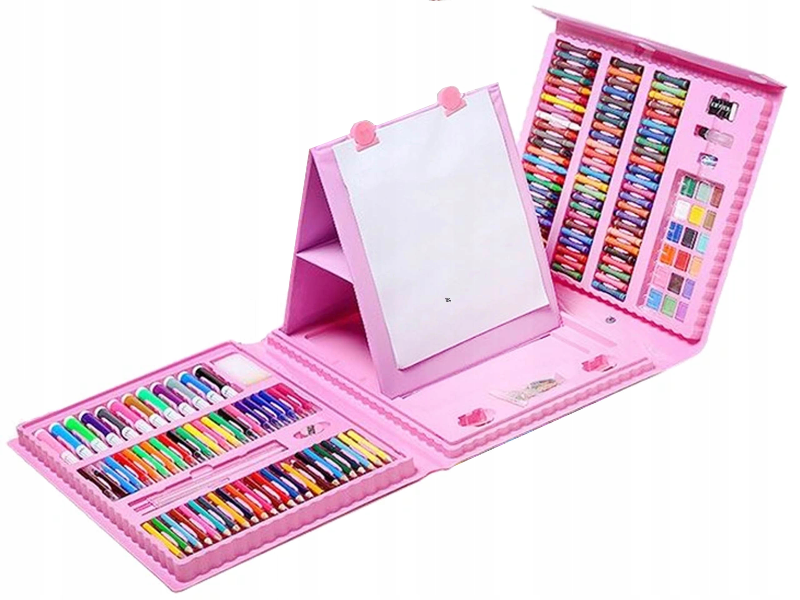 ZESTAW ARTYSTYCZNY DO MALOWANIA DLA DZIECI KREDKI MAZAKI XXL 208 EL WALIZKA EAN (GTIN) 5900779939882