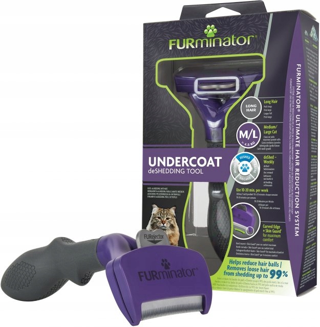 

Furminator dla kotów długowłosych Large Cat M/L