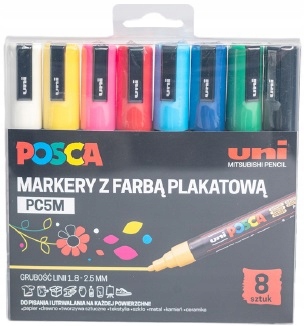Sada popisovačůPosca Uni 8ks PC-5M