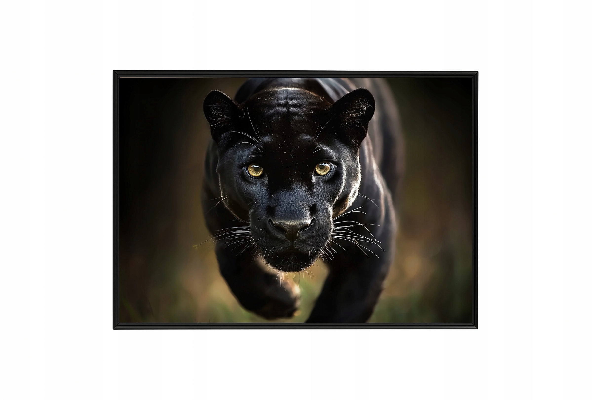 Plakát Rámeček Hliník Zvíře Dravec Kočka Černá Pantera Puma 100x70