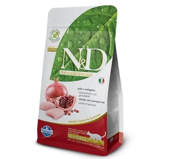 Farmina N&amp;d Prime Feline Neutered Adult Chicken &amp; Pomegranate 5kg Fa