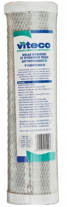 

Filtr Do Wody Wkład 10' Węglowy Viteco