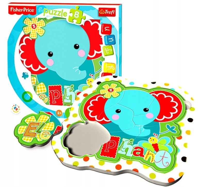 

Słonik Moje Pierwsze Puzzle 8 Słoń Fisher Price