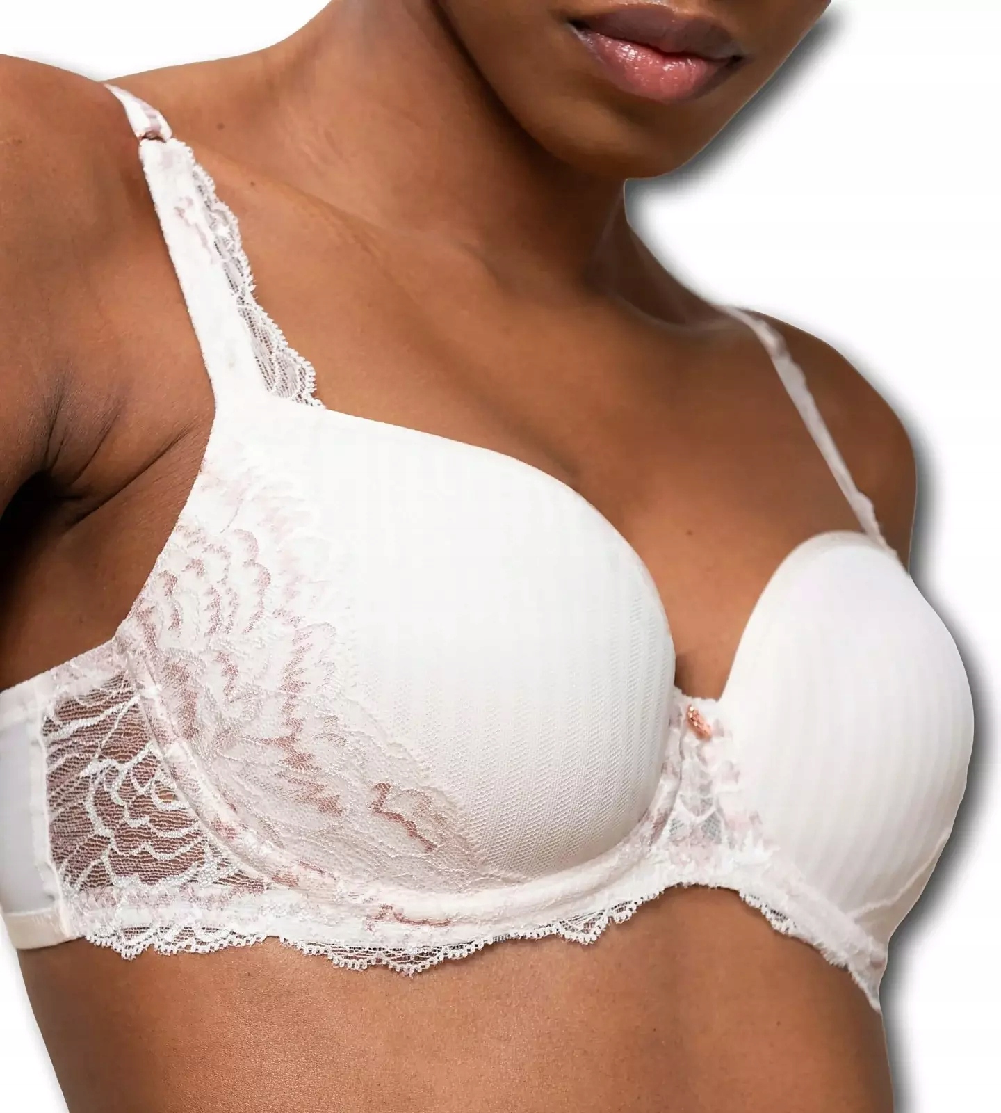 U810 Triumph podprsenka vyztužená béžová Peony Florale Wp velikost 95C