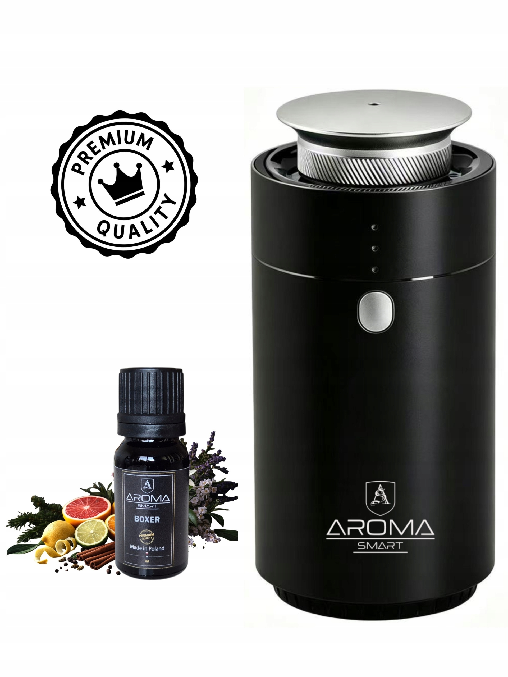 Aromatický difuzér Aroma Smart Handy Black vonná kompozícia Boxer