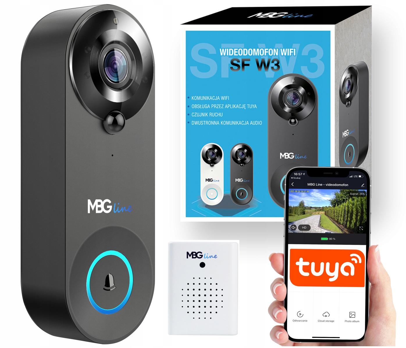 

Domofon Kamera Dzwonek Fhd Wifi Tuya Czujnik Ruchu