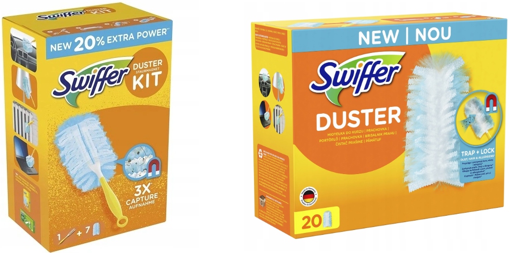 Levně Velká sada swiffer duster kit na prach rukojeť 27 náhradních náplní