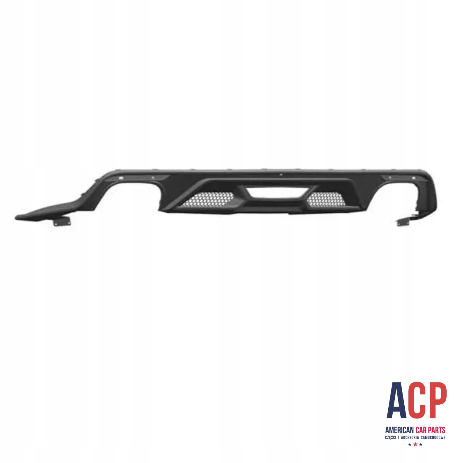 MUSTANG Dyfuzor tylnego zderzaka podwójne końcówki styl GT 500 2015-2017