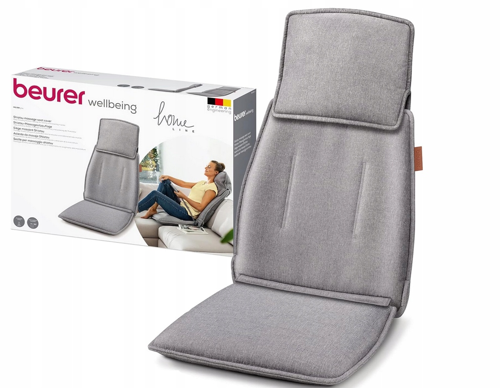 Beurer Mg 330 Shiatsu Nakładka do masażu, 3 strefy masażu i 2 intensywności