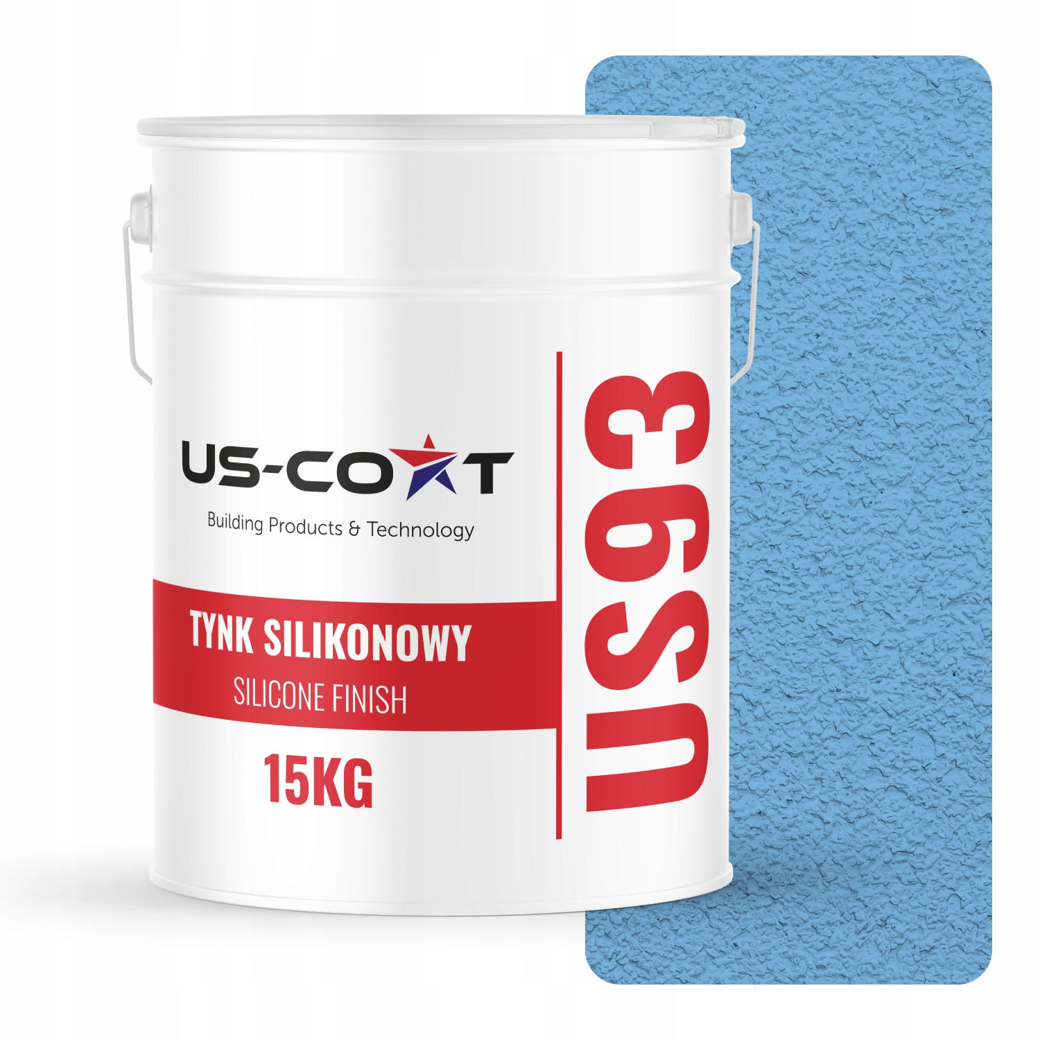 Silikónová Fasádna Omietka Modrá F116 15KG Baranek Granulácia 1.0 mm