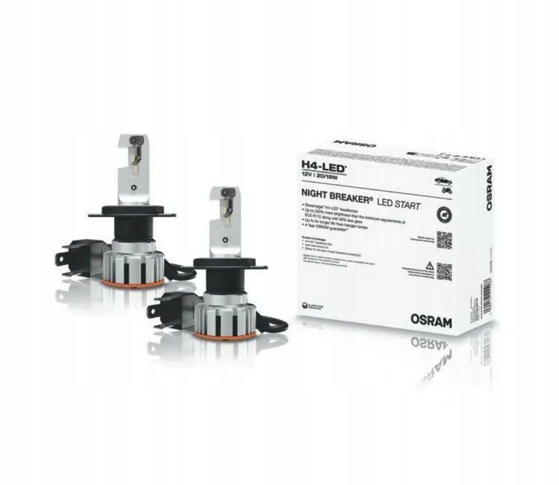 Osram H4 Night Breaker Led Start 230% s homologáciou Profi verzia 2ks