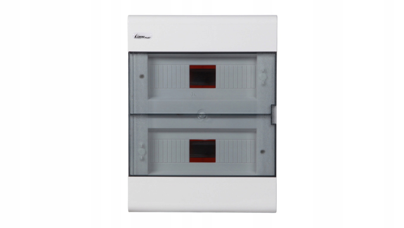 Podomítkový rozvaděč 2x12 modulů SRp-24, N+pe, IP40, kouřové dveře