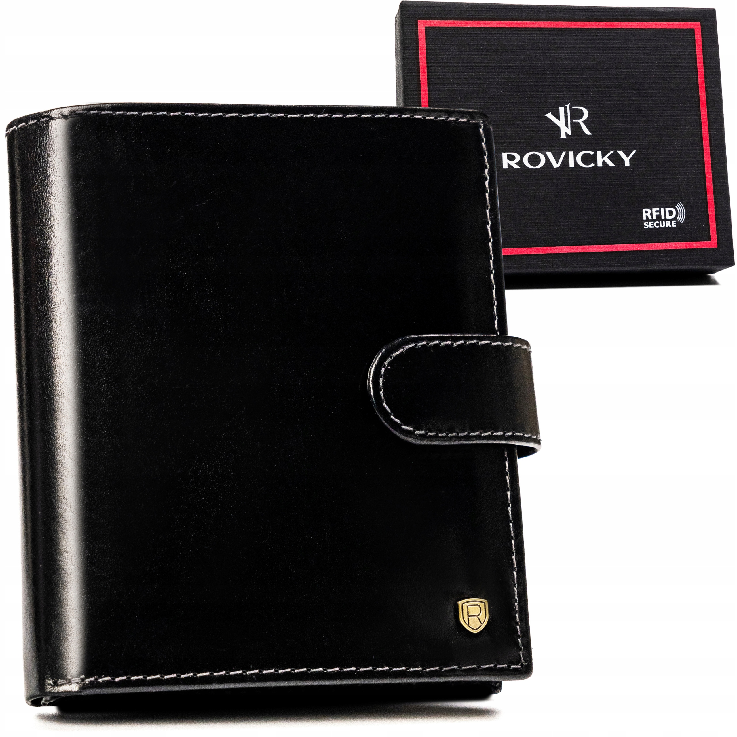 Rovicky velká pánská peněženka z přírodní kůže Rfid