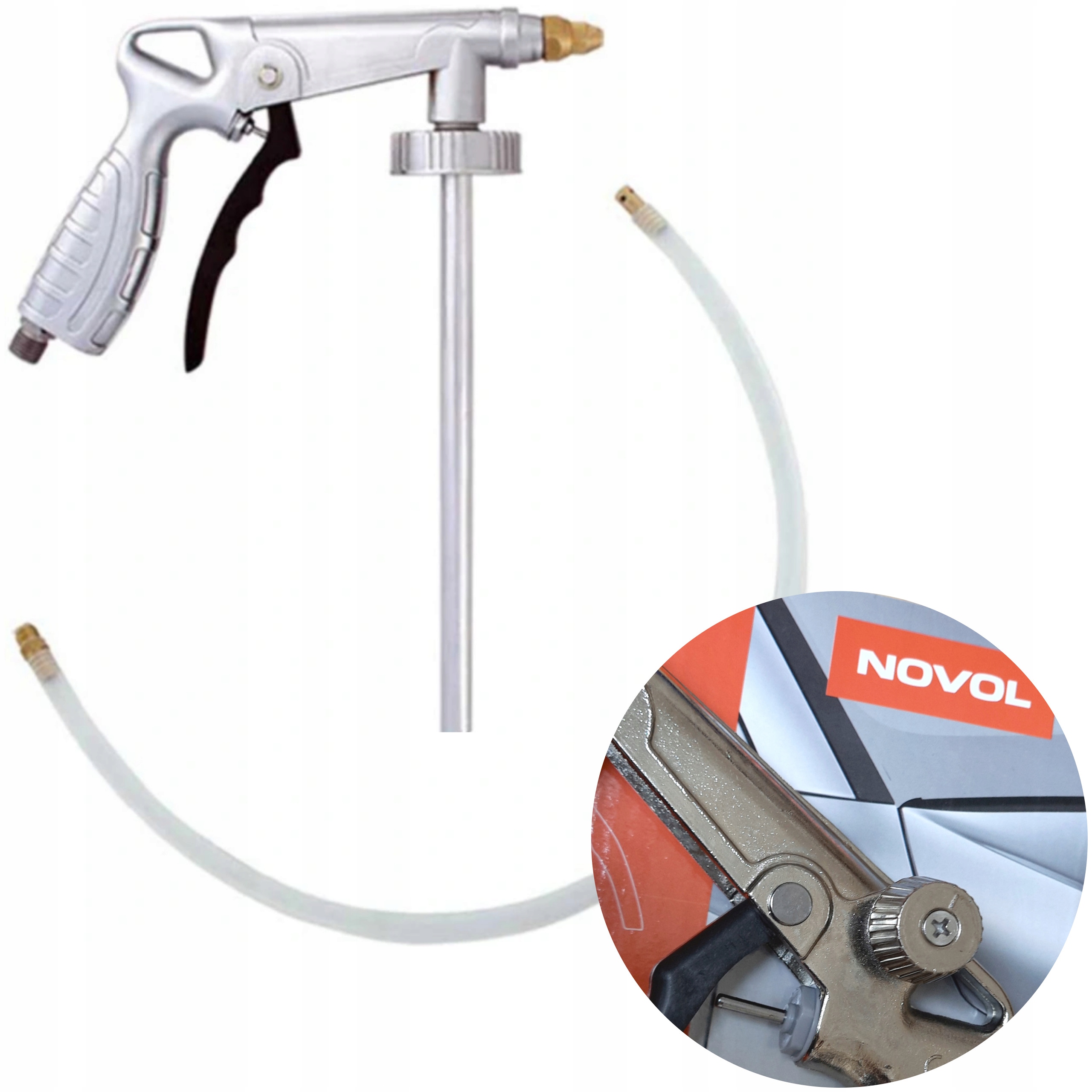 NOVOL ULTRA Baranek Czarny 2 kg + Pistolet UBS Producent Novol