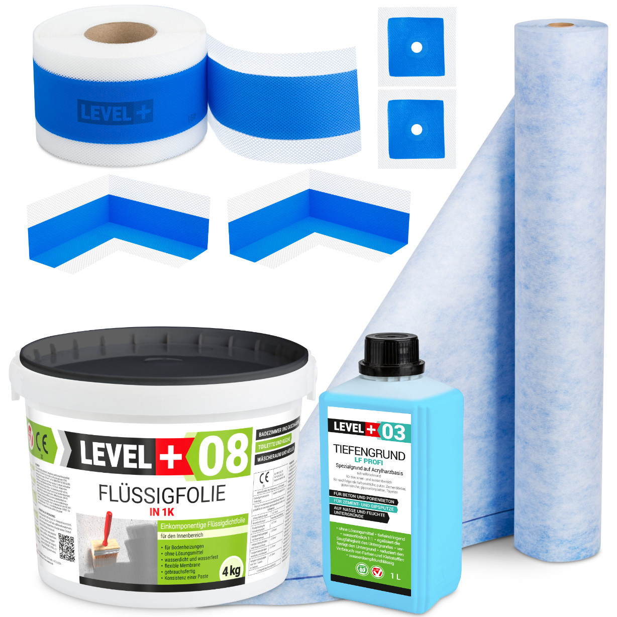 Hydroizolace Fólie 4 kg Páska 5 m Rohož 1 m Penetrace 1 L