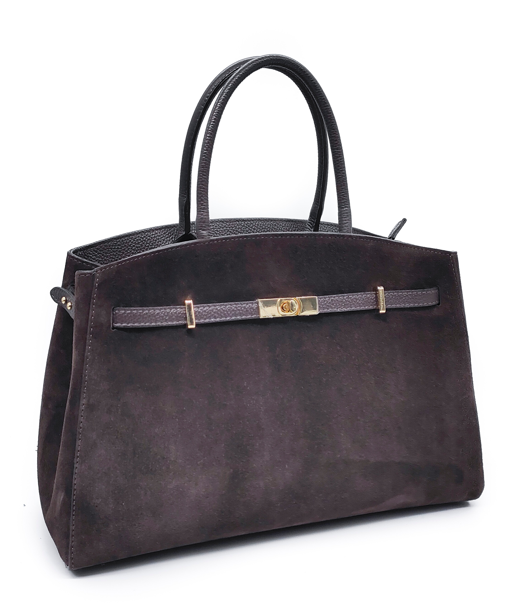 Taška z čokoládové semišové kůže VeraPelle