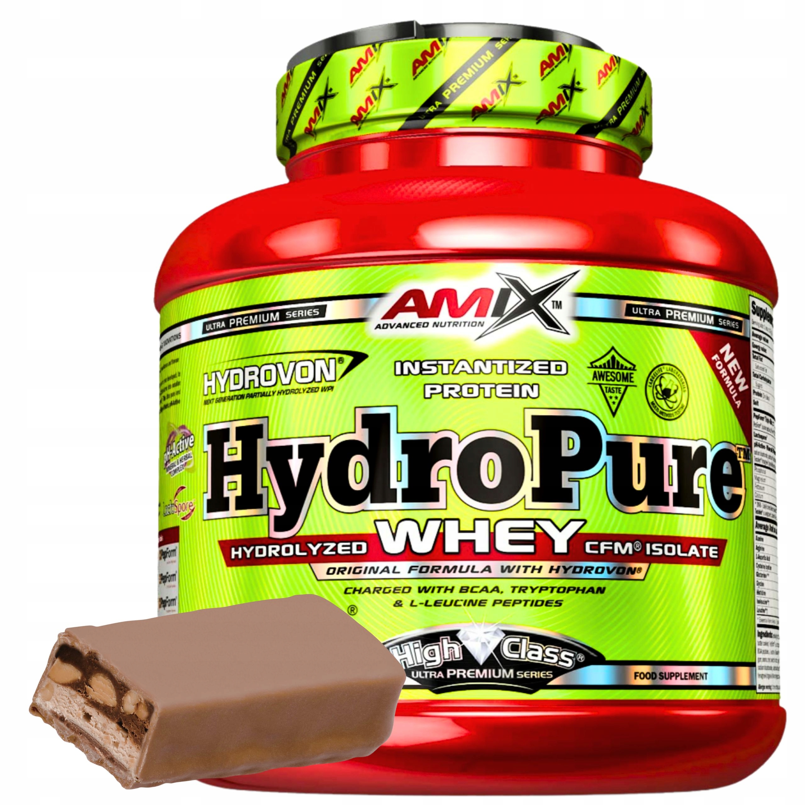 Hydrolyzát syrovátkové bílkoviny Wph Amix HydroPure Příchuť Arašídový Krém 1,6 kg