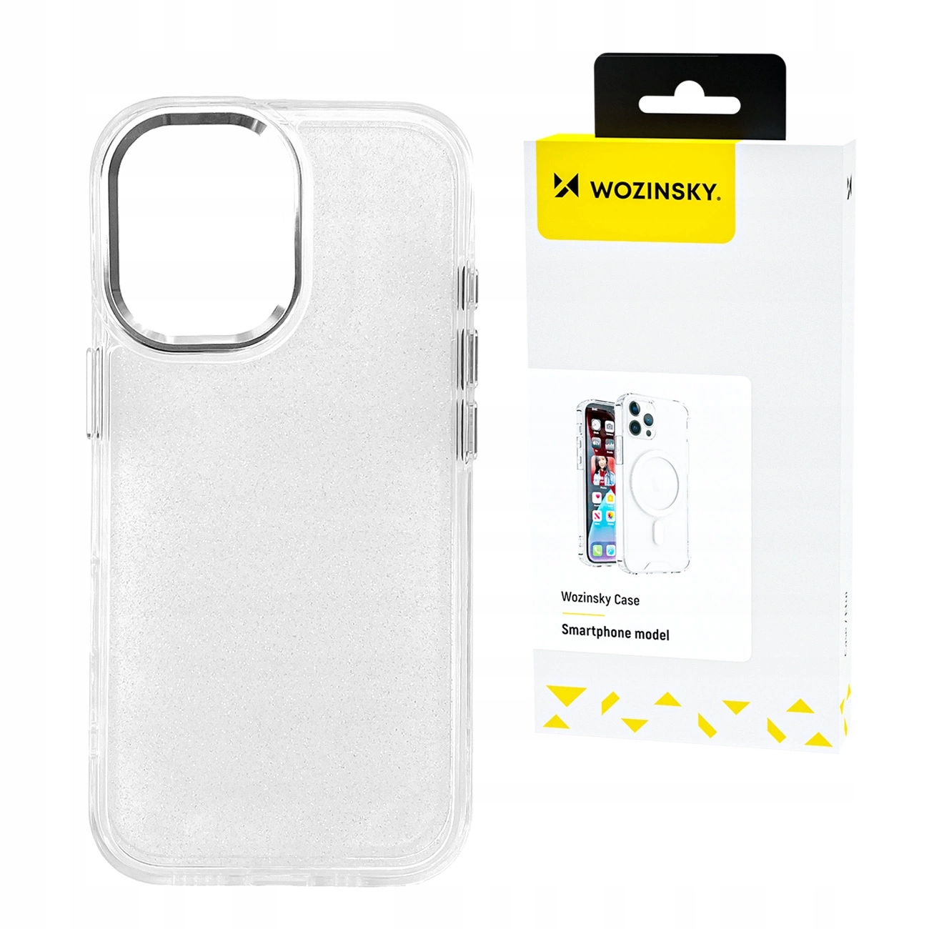 Etui Wozinsky Glitter Case na Samsung Galaxy S25+ przezroczyste z brokate