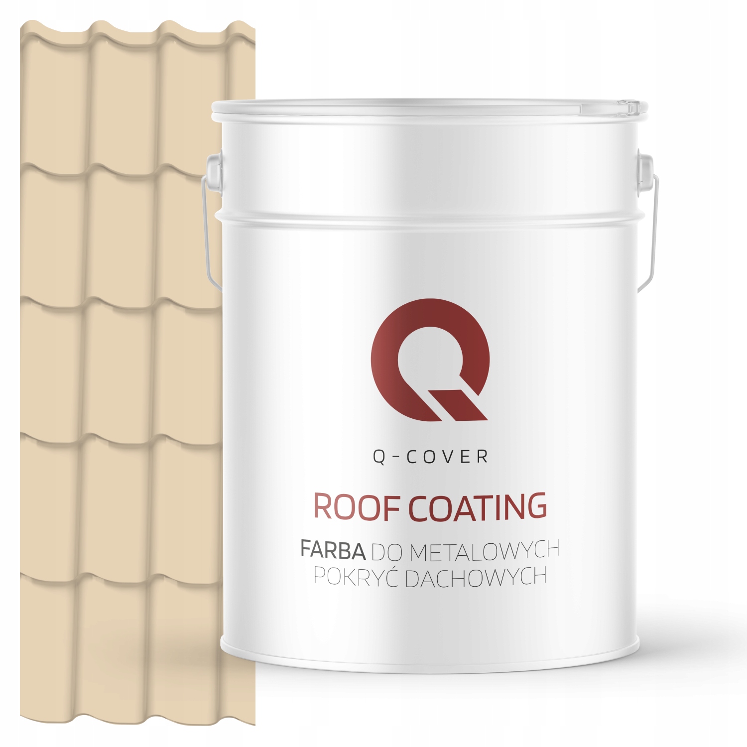 Farba Na Kovové Strechy Z Ocele Krémová Béžová Ral 1015 10 L Polomatná