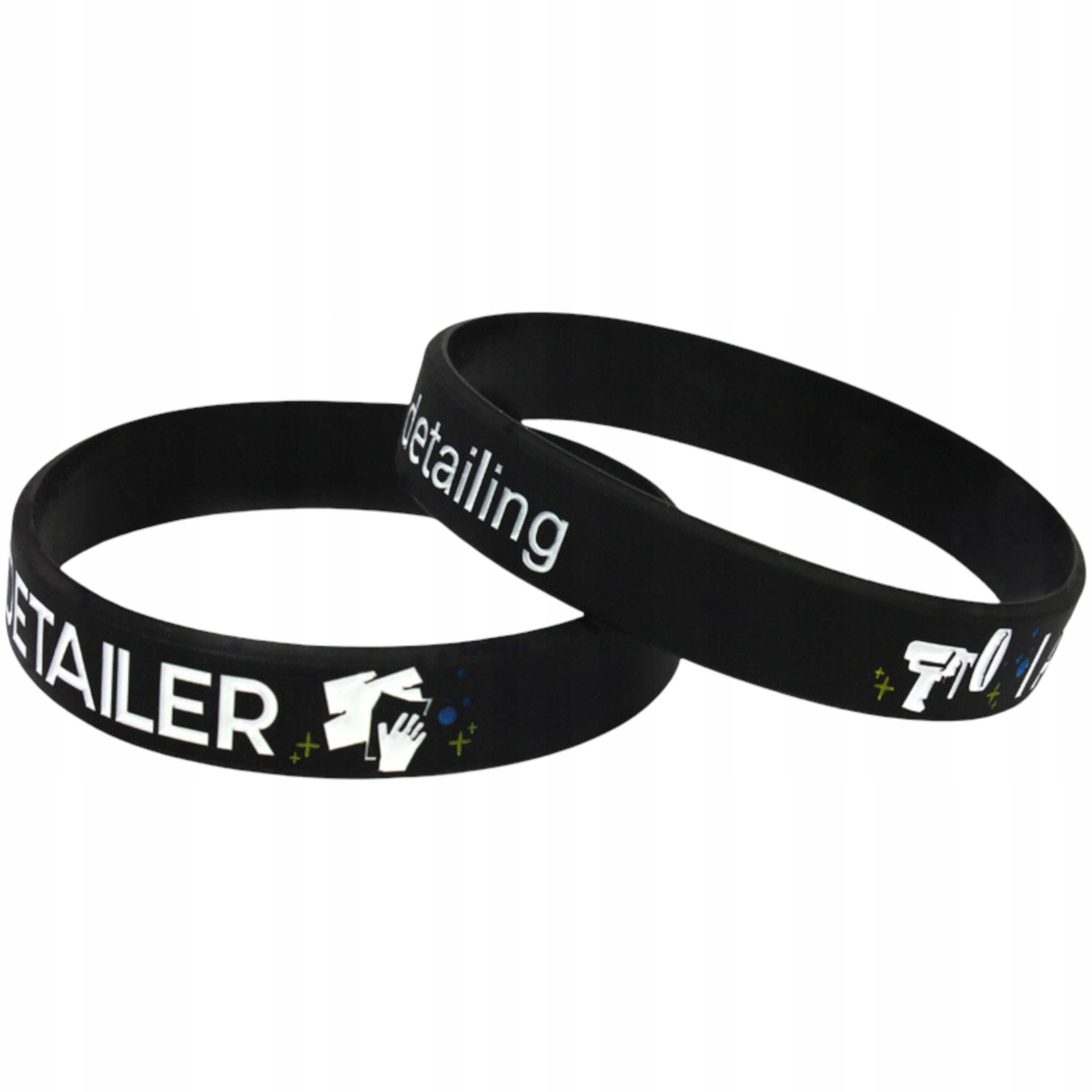 Opaska silikonowa na rękę męska damska I Am A Detailer Car Detailing Czarna