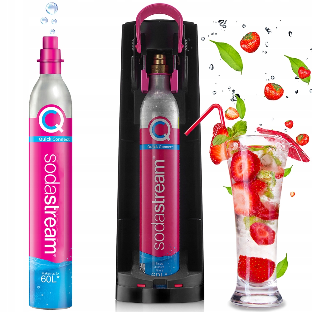 SODASTREAM CYLINDER NABÓJ BUTLA Z GAZEM CO2 QUICK CONNECT DO SATURATORA