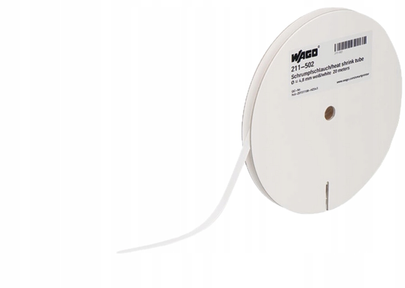 Wago termotransferové tričko 9,5 mm bílé 211-504 1 Ks