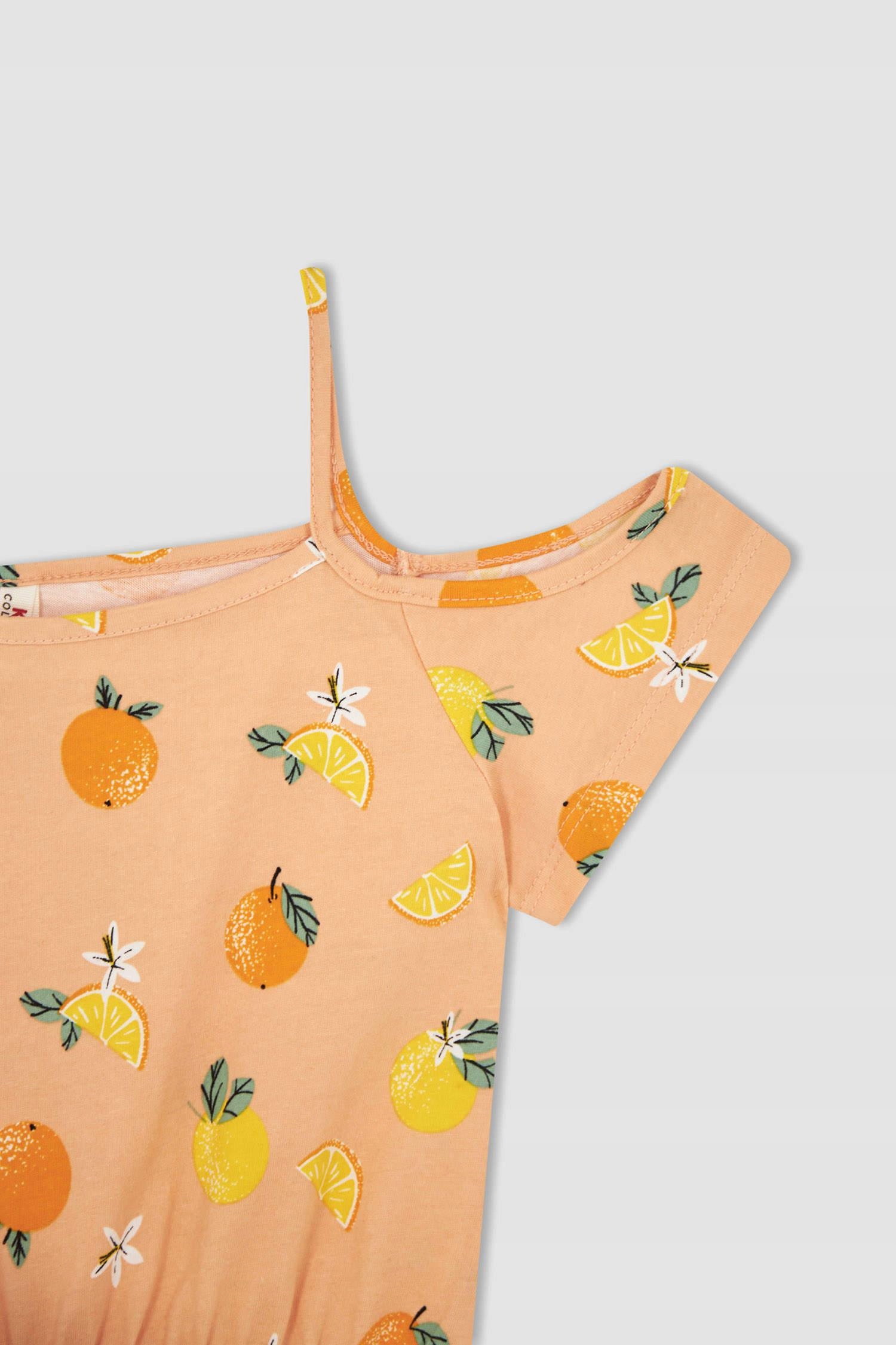 JASNO POMARAŃCZOWY KOMBINEZON WZORZYTY RAMIĄCZKA GUMKA W PASIE DEFACTO 146 Marka Inna marka