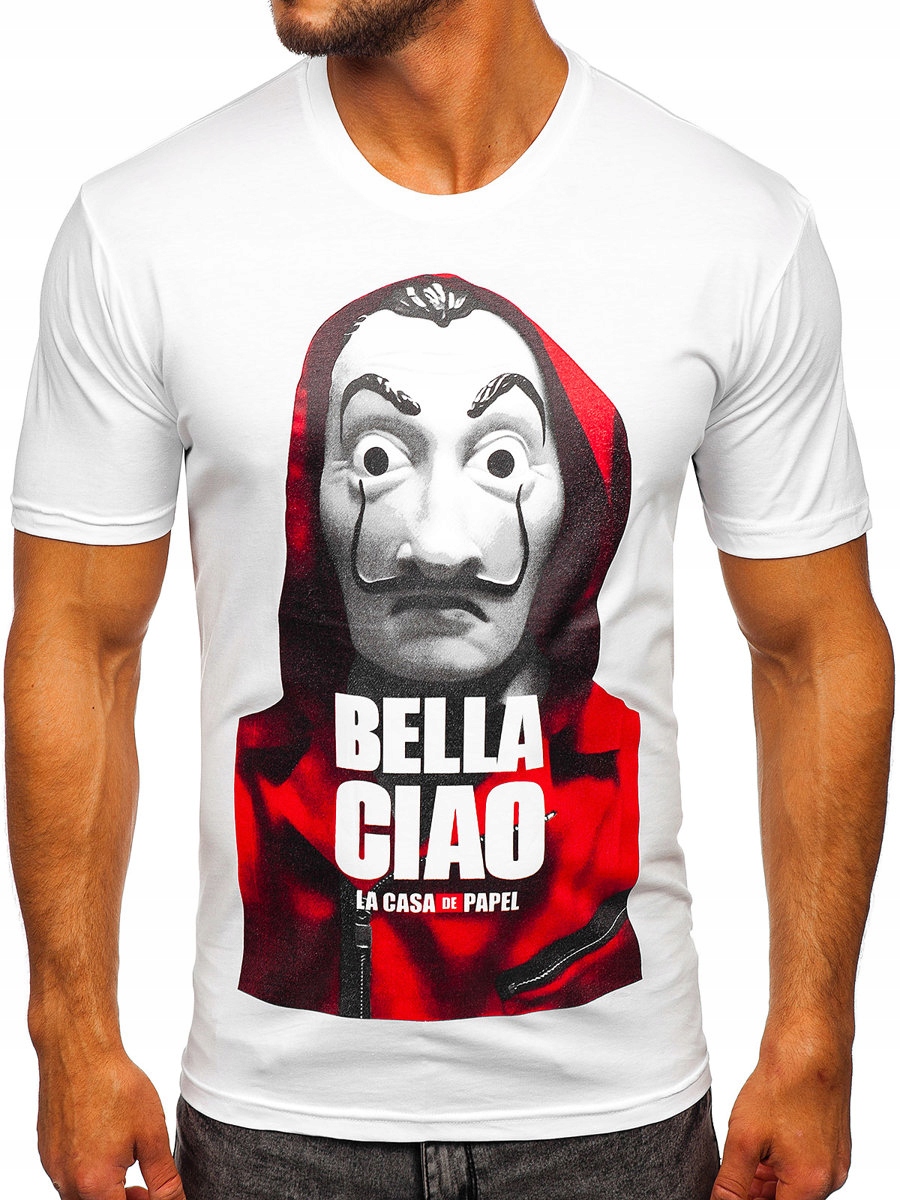 

T-shirt Męski Z Nadrukiem Biały 192410 Denley_s