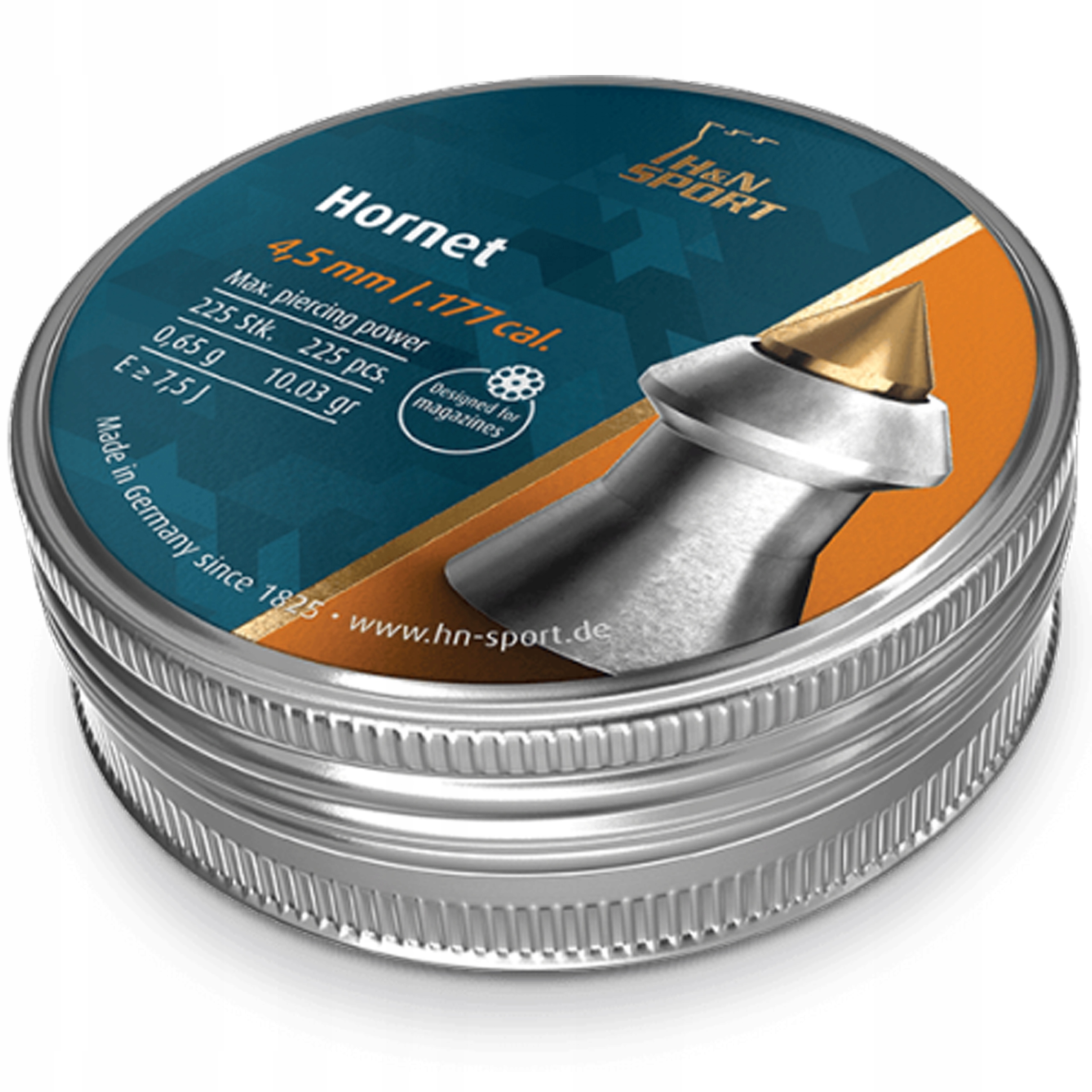 

Śrut H&n Hornet 4,5 mm Ostry Twardy Szpic .177