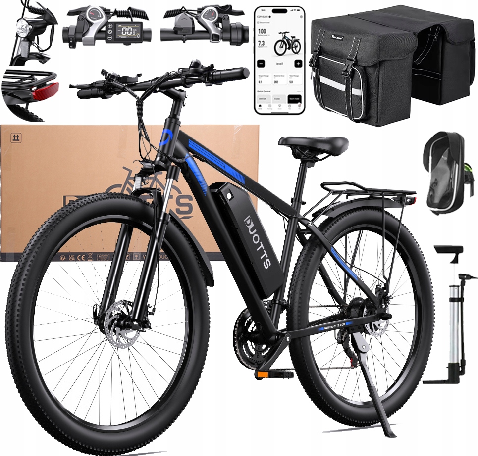 Pojazd Elektryczny Duotts C29 1000W 48V 15AH 55KM/H 100KM +app +Dárek Pl