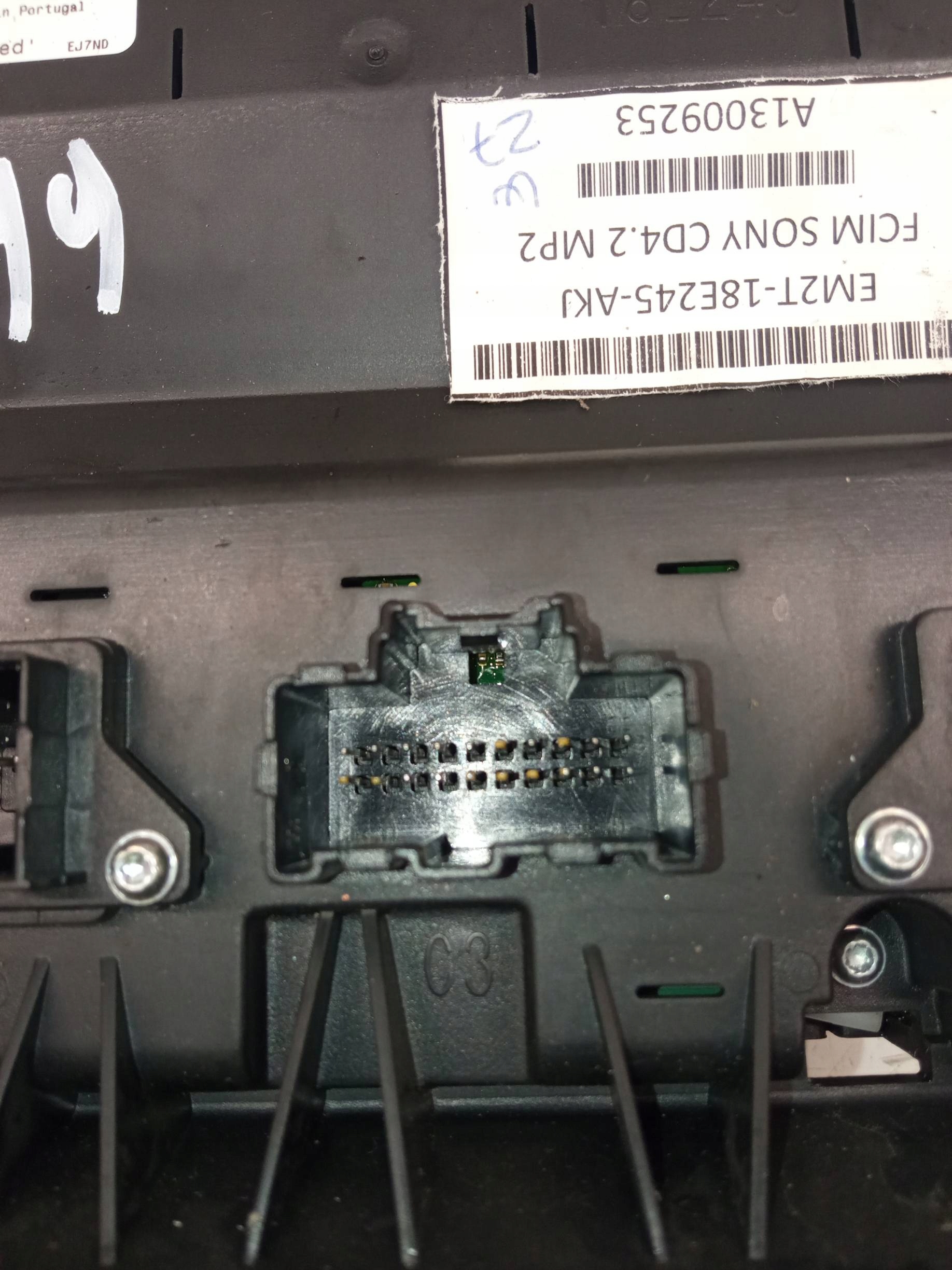 control air conditioning control panel radio EM2T-18E245-AKH Ford Galaxy Mk4