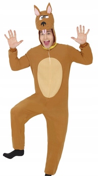Kostým Pes kigurumi hnědý pyžamo kombinéza zvíře pejsek Pluto M