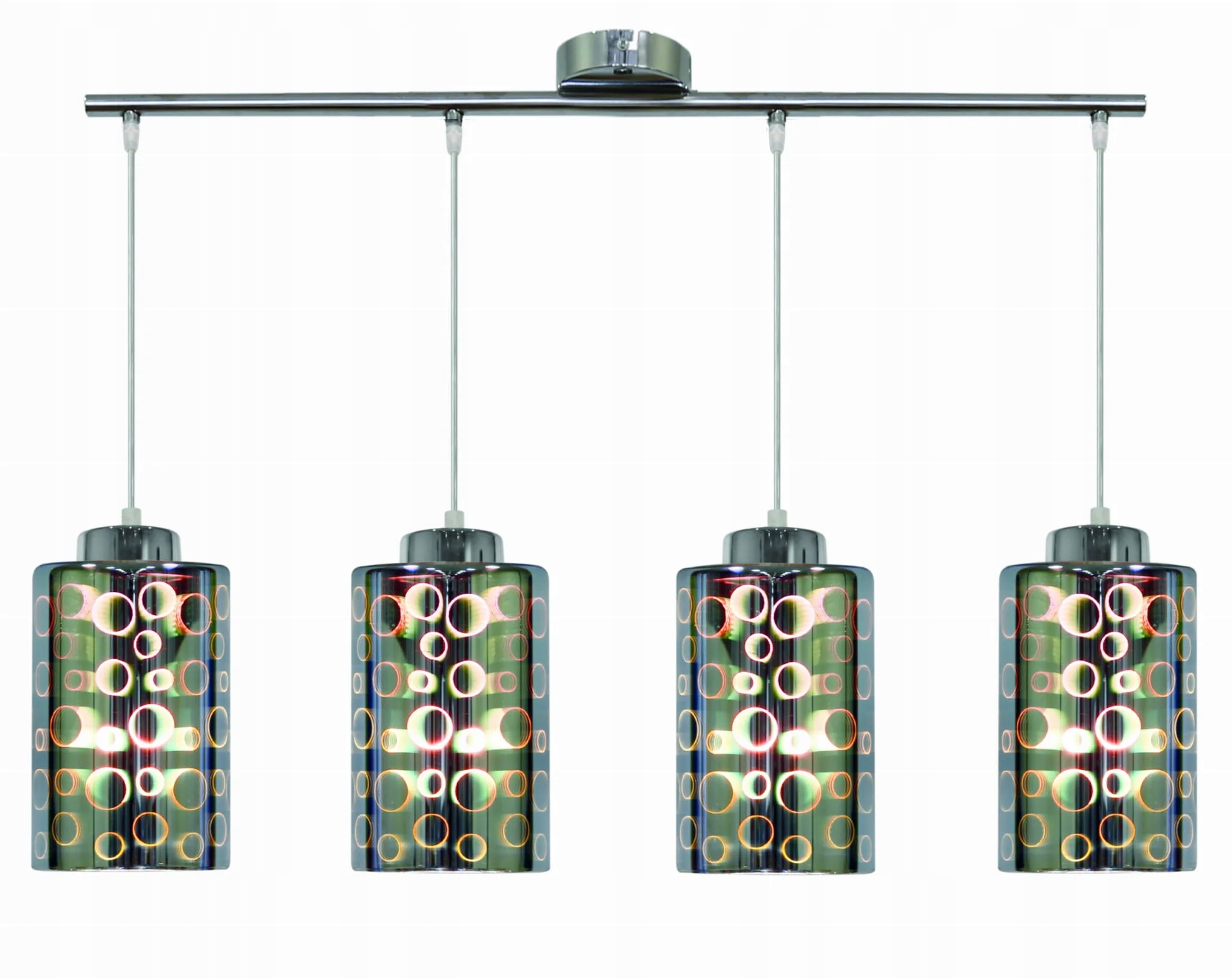 Závěsná lampa lustr Candellux Nocturno chrom