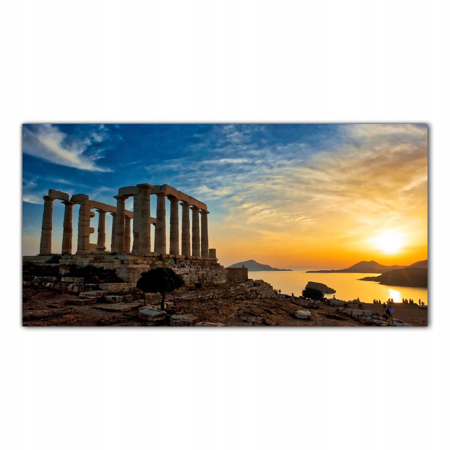 Chrám Poseidon 100x50 Tvrzené sklo lacobel