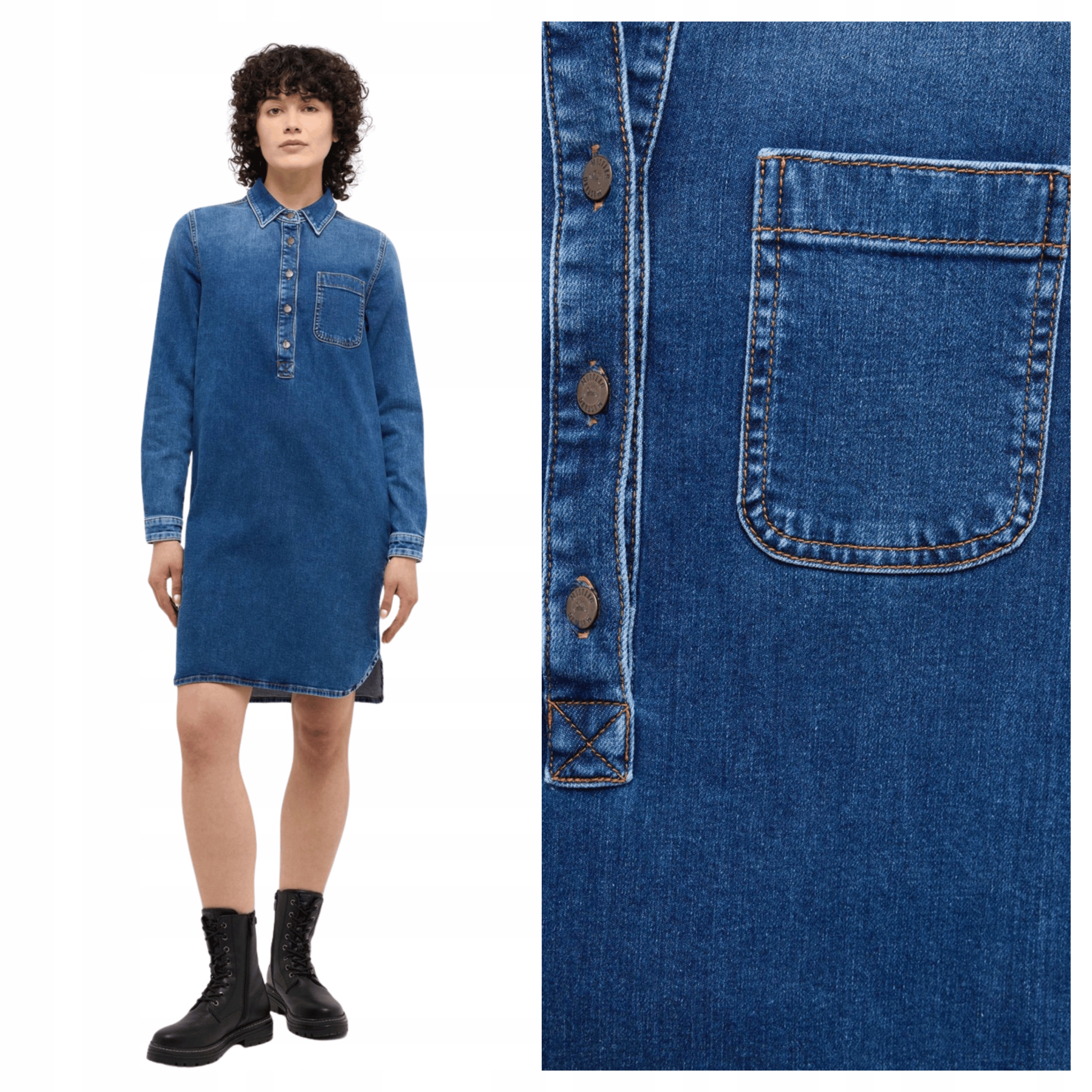 Mustang Style Aloha Henley Dress W36 Dámské šaty