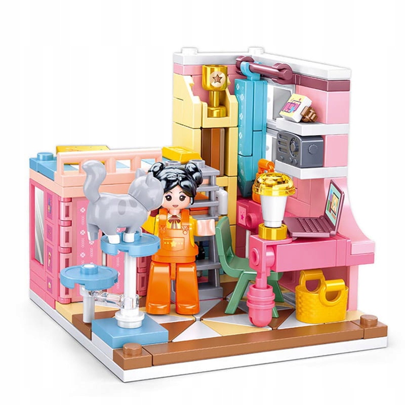 

Pokoik Ucznia Kotek klocki konstrukcyjne Sluban