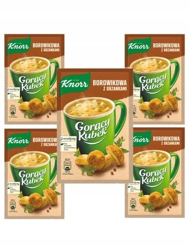Levně 5 x Knorr Horký hrnek Borovicový s krutony 5 x 15 g