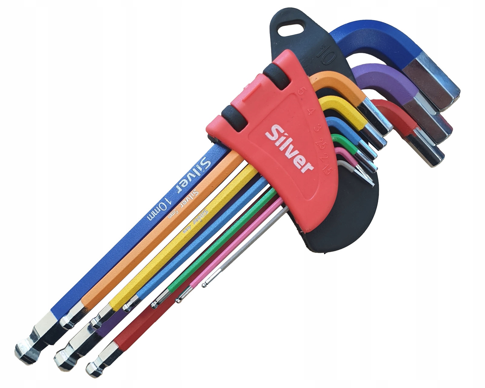 

Klucze Imbusowe Imbusy Kulka Hex 1,5-10mm 9 Sztuk