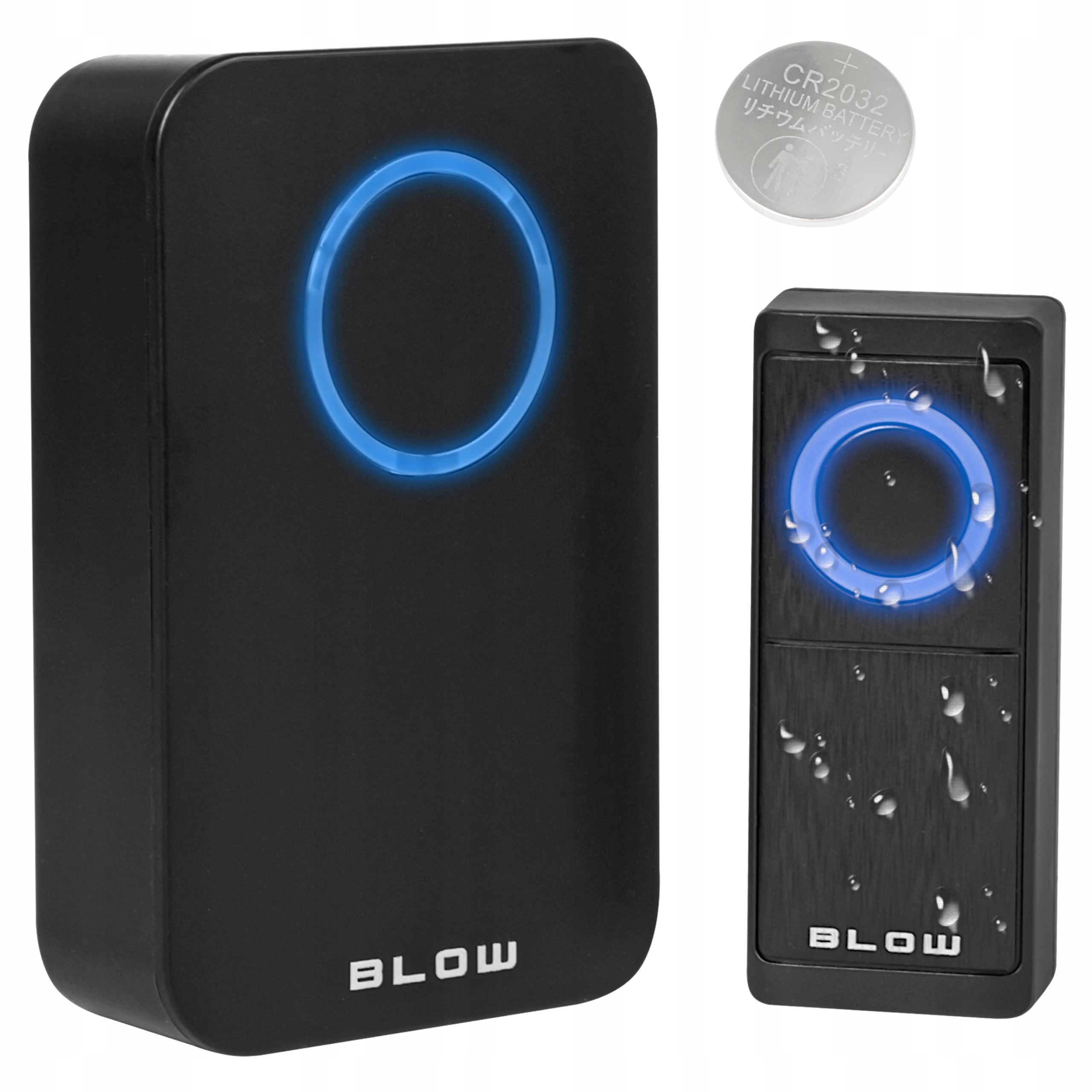 DZWONEK BEZPRZEWODOWY WODOODPORNY IP44 DUŻY ZASIĘG DO DRZWI FURTKI DOMU