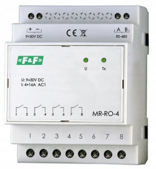 2x Modul reléových výstupů ovladač Modbus Rtu řídicí modul Max-mr-