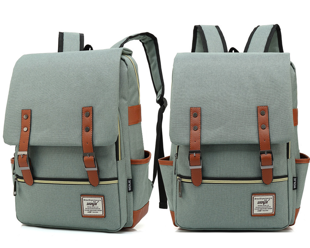 WRO Plecak Oxford na laptopa 15,6 jasnozielony