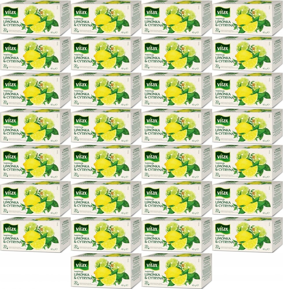 Herbata owocowa ekspresowa Vitax 40 g x90