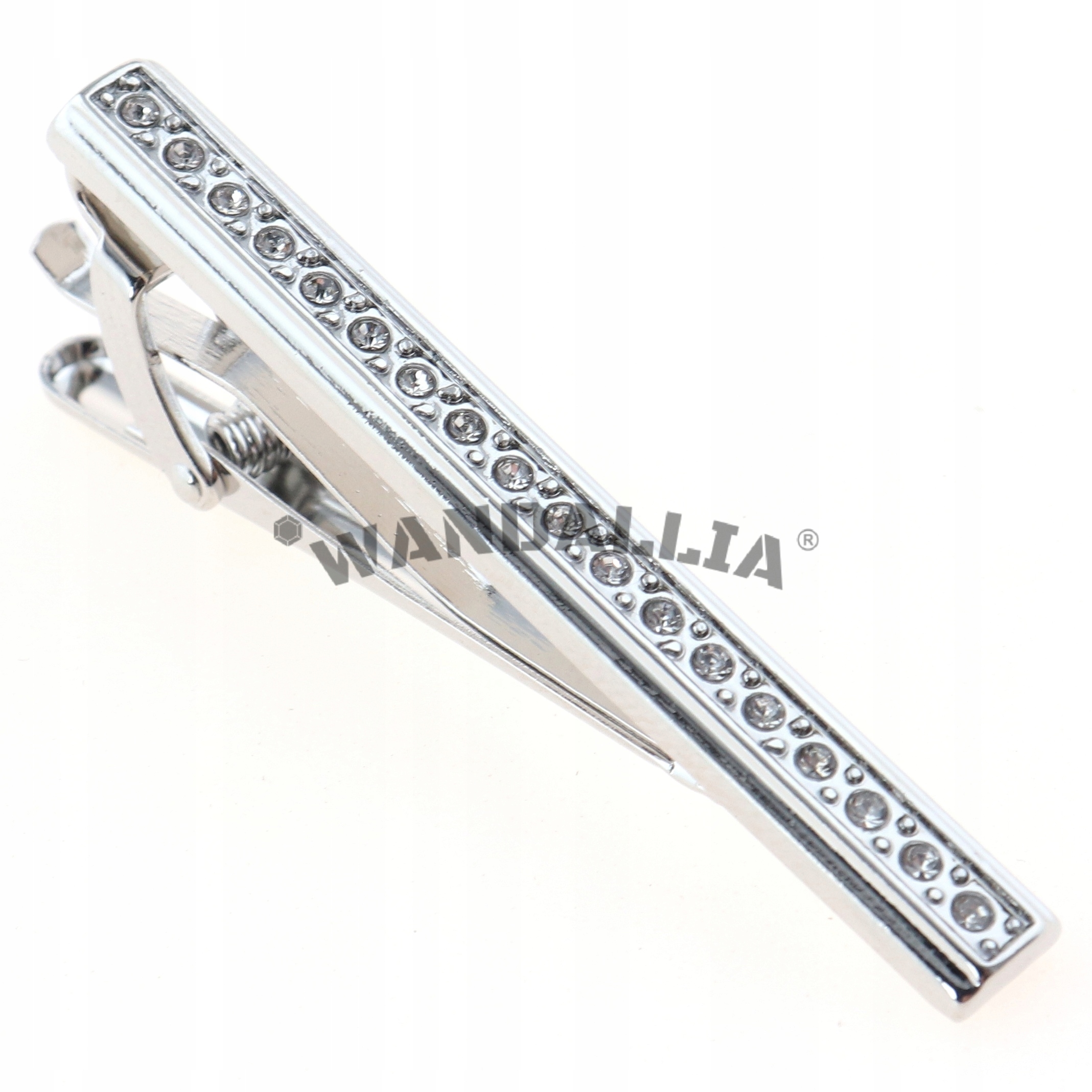 WANDALLIA Spinka do Krawata SP-KR-143 Klasyczna Srebrna dł.6cm Marka Wandallia