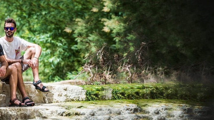 MĘSKIE SANDAŁY SPORTOWE TREKKINGOWE BUTY LATO VM Kolor dodatkowy czarny