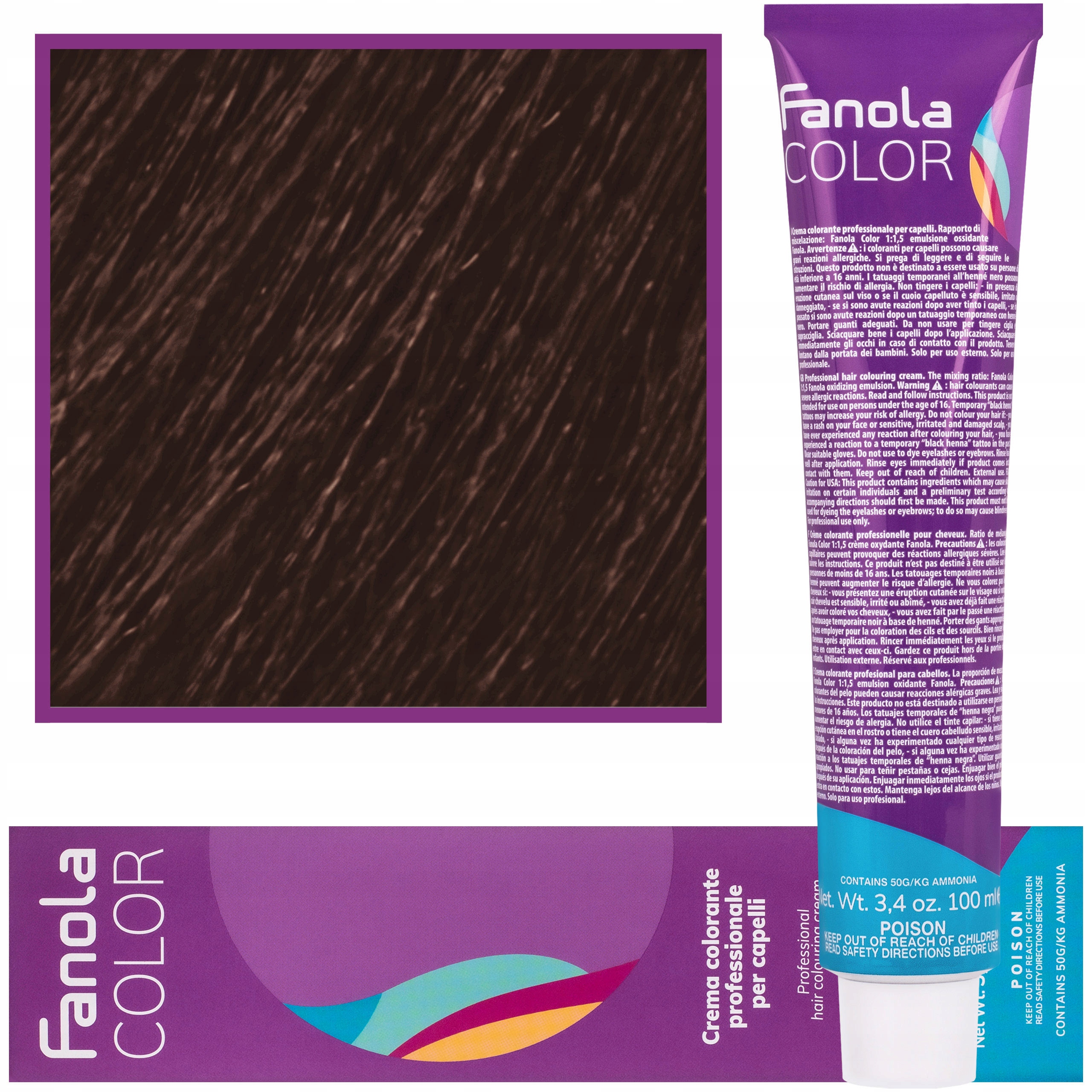 

Farba do włosów Fanola 100ml kolor 6,3